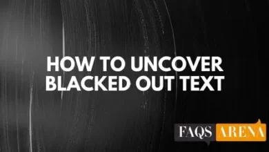 How To Uncover Blacked Out Text