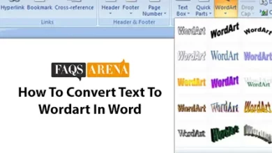 How To Convert Text To Wordart In Word